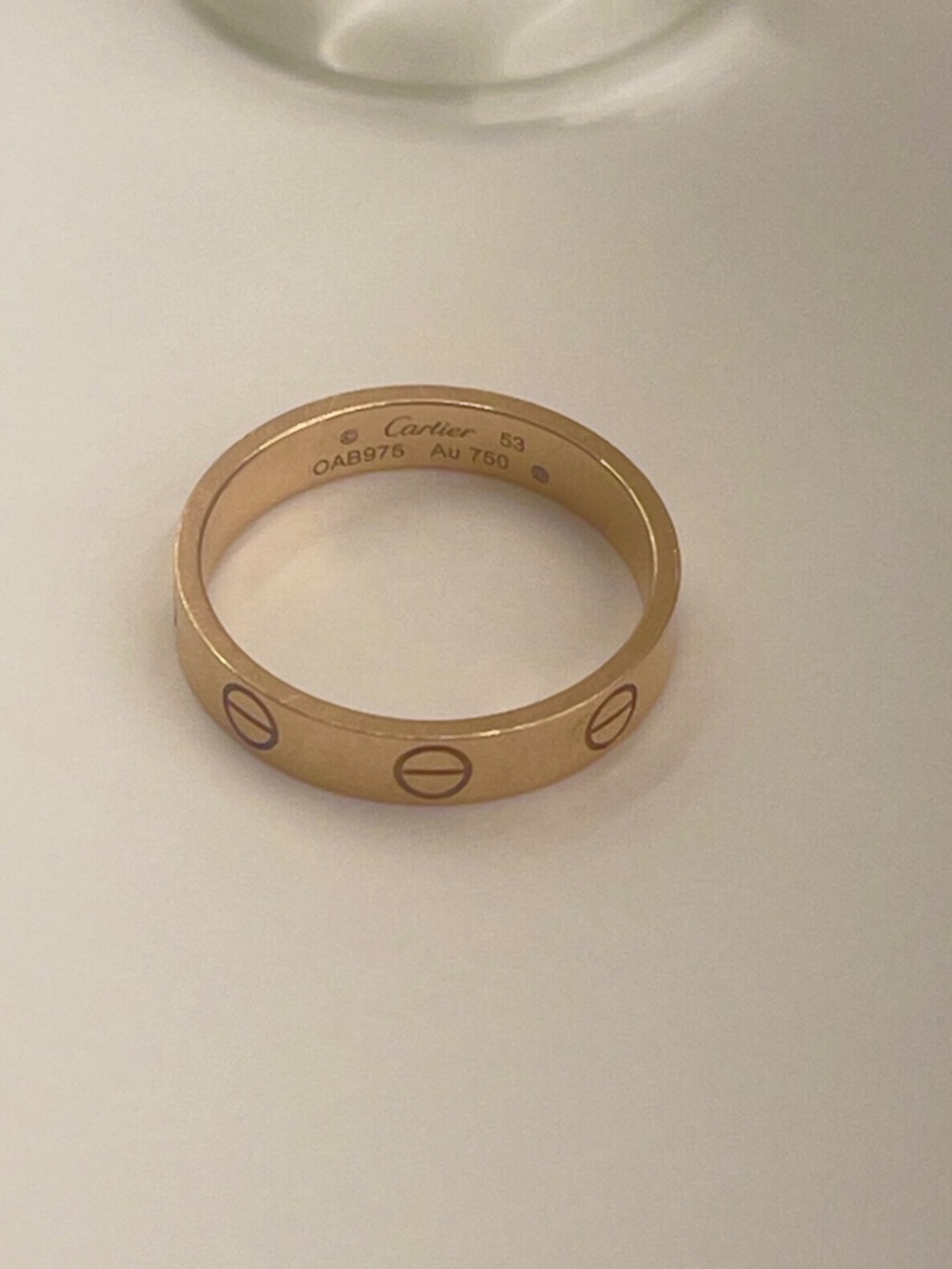 Cartier LOVE Wedding Band Size: 6.5 Retail $1,250 - Picture 7 of 9